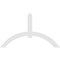 Ekena Millwork Archdale Architectural Grade PVC Gable Bracket, 84"W x 49"H x 2"D x 6"F, 14/12 Pitch GBP084X49X0206ARC00 - alternate 2